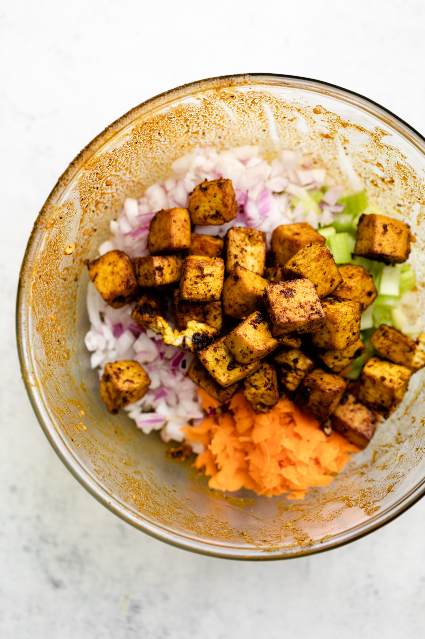 Curried Tofu Salad Vegan And Gluten Free The Mindful Hapa