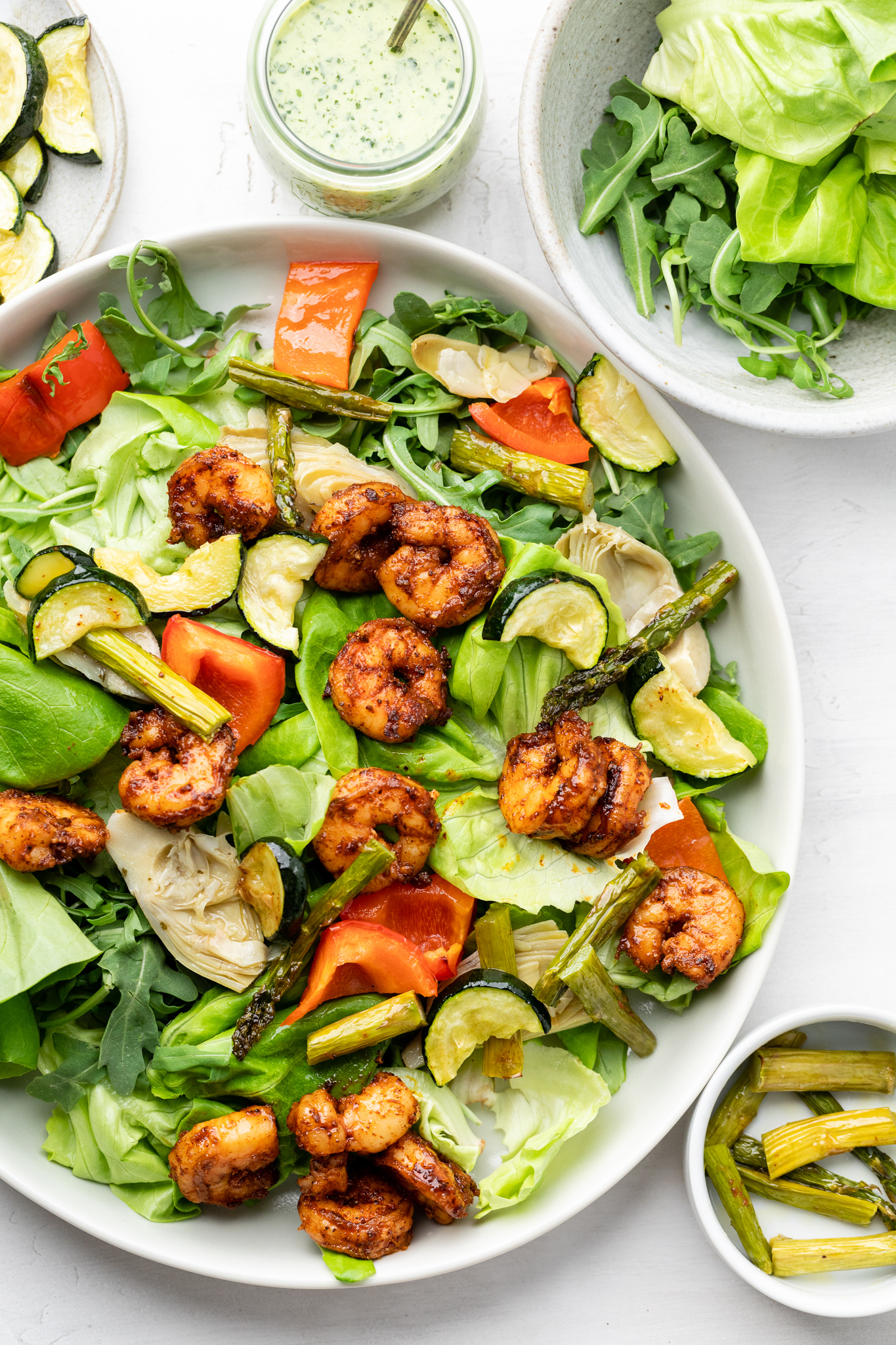 Healthy Shrimp Salad with Greek Yogurt Dressing 